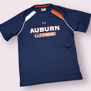 Under Armour Men’s UA Loose Auburn University Navy Blue Shirt Size Large